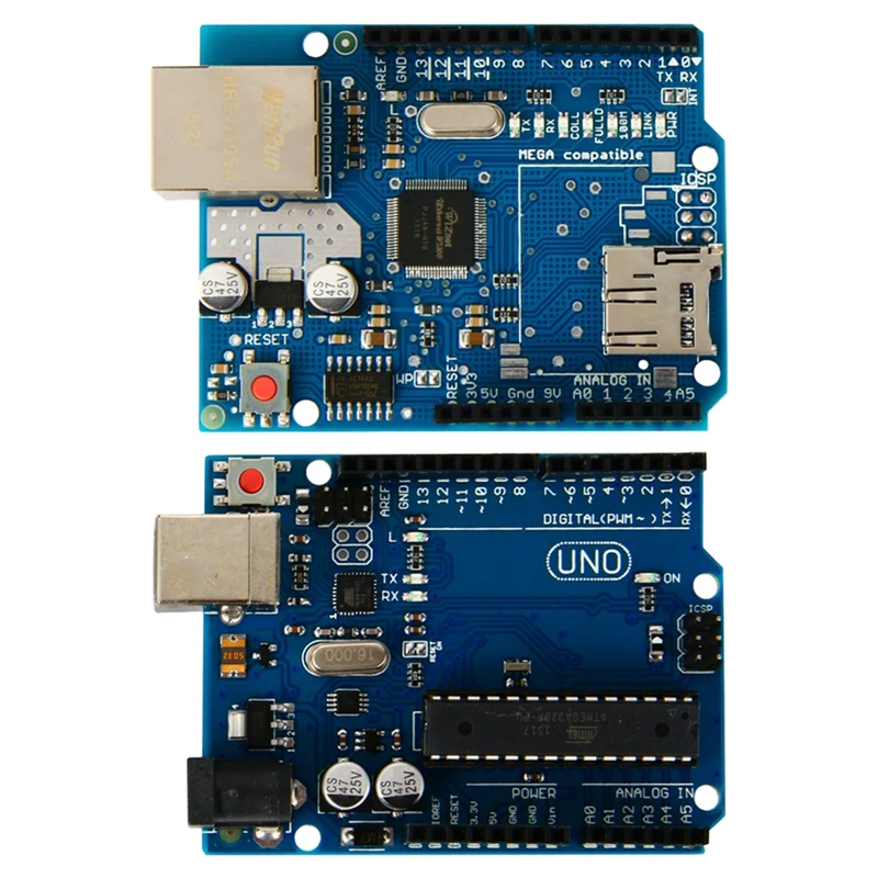 UN R3 ATMEGA328P ATmega16U2 Board Ethernet Shield W5100 TE366 Expanding Network 2