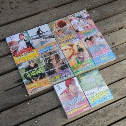 

10 книга Slamdunk, том 1-10, 10-20, баскетбольный Спорт, смешная фантазия манга, Япония, скачок, молодежная комиксная книга, китайская Тайваньская версия