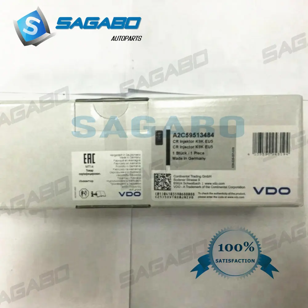 Дизельный топливный инжектор A2C59513484 в сборе для Dacia Nissan Renault 5WS40536, 16600-00Q1F, 16600-8052R, 8200903034