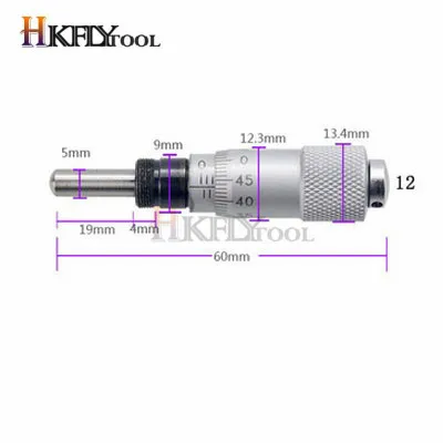 0-13 мм круглая игольчатая головка микрометра измерительная Мера Инструмент 0-6,5 мм дальномер Точность 0,01 мм плоская резьба