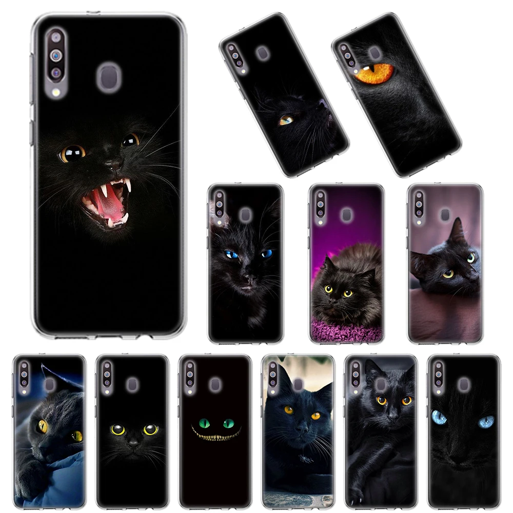 Мягкие ТПУ чехлы для Samsung Galaxy A10 A10E A20E A20s A30 A40 A50 A70 A11 A41 A51 A71 A91 чехол из с черным