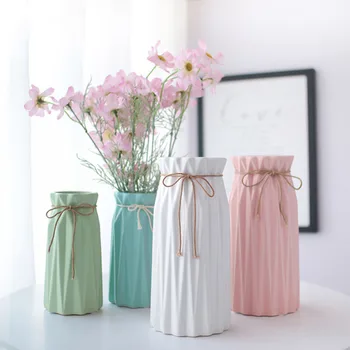 

Anti-ceramic Vase Home Decoration European-style Rural Style Plastic Vase Flower Basket Anti-fall Creative Wedding Decoration