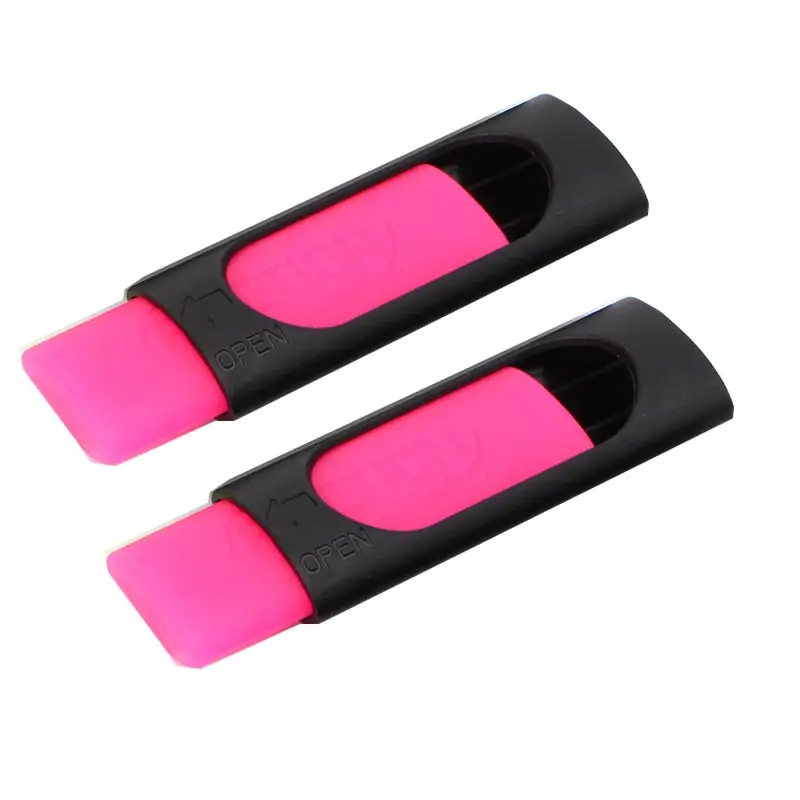 2pcs Pink Фрикционная резина LifeMaster Genvana фрикционный ластик для чернил стираемая ручка резиновая 50 мм* 20 мм G-0718 для школьников - Цвет: 2pcs Pink