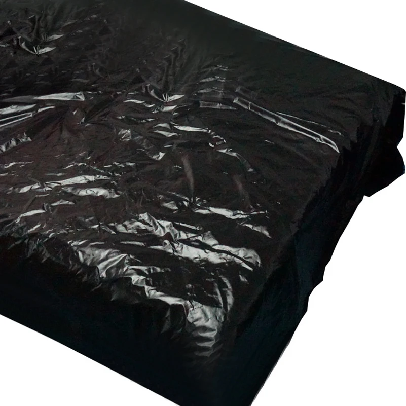  Solid black oil proof and water proof polyester fiber bed sheets for latex rubber dressing RPA004