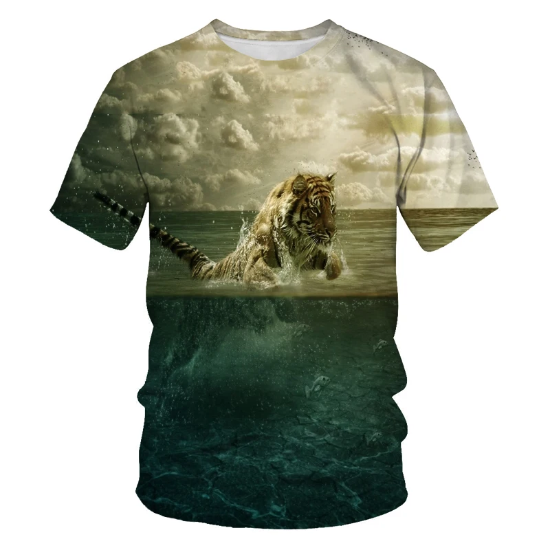 3D printing Lion Men T-Shirt Fashion O-Neck Casual Trend Short Sleeve Oversized T-Shirt Selling Punk Streetwear All-Match Tops 3D printing Lion Men T-Shirt Fashion O-Neck Casual Trend Short Sleeve Oversized T-Shirt Selling Punk Streetwear All-Match Tops
