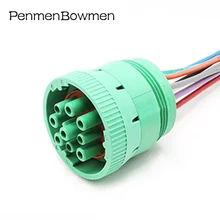 

9 Pin Deutsch Green Circular Aviation Female Male Connector Wiring Harness For Track J1939 HD16-9-1939S-P080 HD10-9-1939P-P080