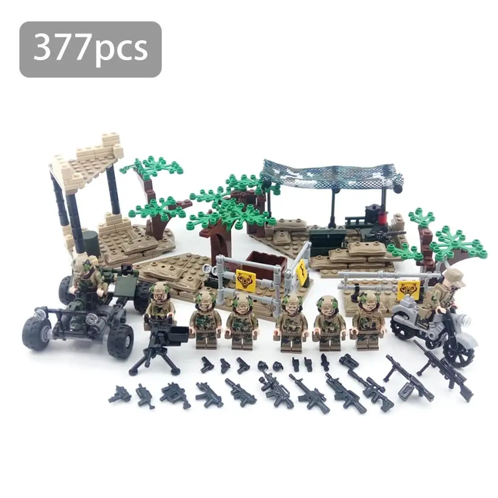

Military Building Blocks Toys Children's Educational Military Special Forces Soldiers Guns Weapons Legoings Kid Building Blocks