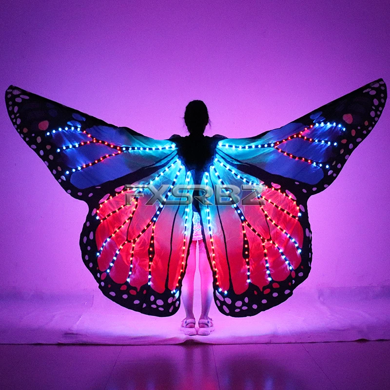 Costume de Papillon Lumineux LED pour Femme, Ailes de brevdu