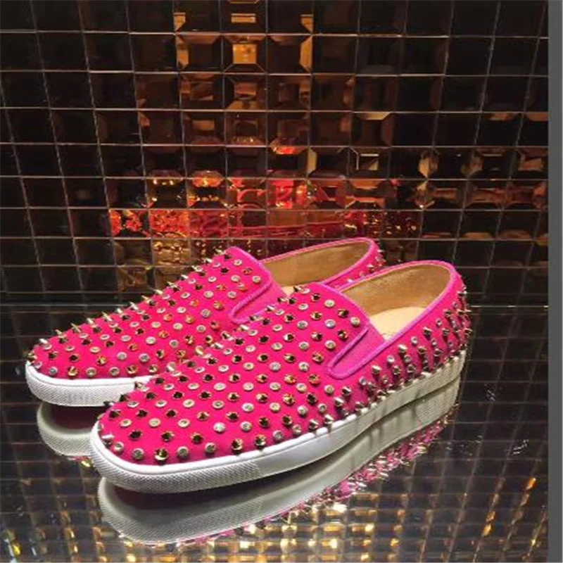 

(With Box,Dust Bag) Factory Price Leisure Casual shoes Low Cut Rhinestone shoes Red Bottom Luxury Shoes Party