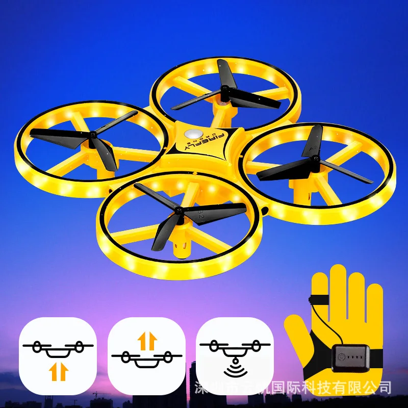 

Hot Selling Douyin Celebrity Style Gravity Sensing Watch Unmanned Aerial Vehicle Gesture Control Sensing Quadcopter Remote Contr