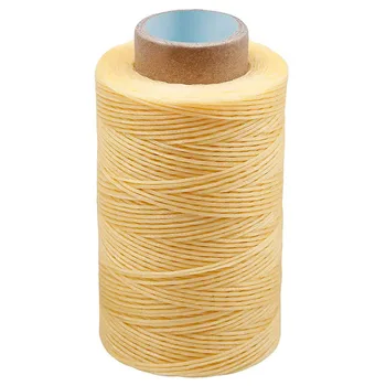 

KAOBUY 284Yards Leather Sewing Waxed Thread-Practical Long Stitching Thread For Leather Craft DIY,Shoe Repairing (Apricot)