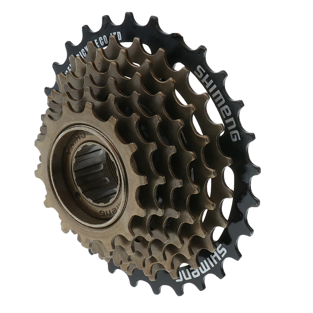 7-Speed Tourney Bicycle Freewheel Bike Sprocket 7 Speed Cassette 14-16-18-20-22-24-28T for Mountain MTB Bike