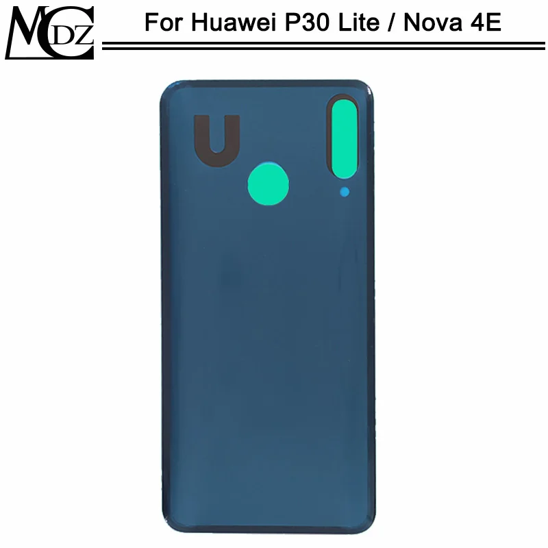 10 шт. Новинка P30 Lite крышка батареи для huawei P30 Lite/Nova 4E MAR-LX1M MAR-AL00 Задняя стеклянная задняя панель Корпус чехол часть