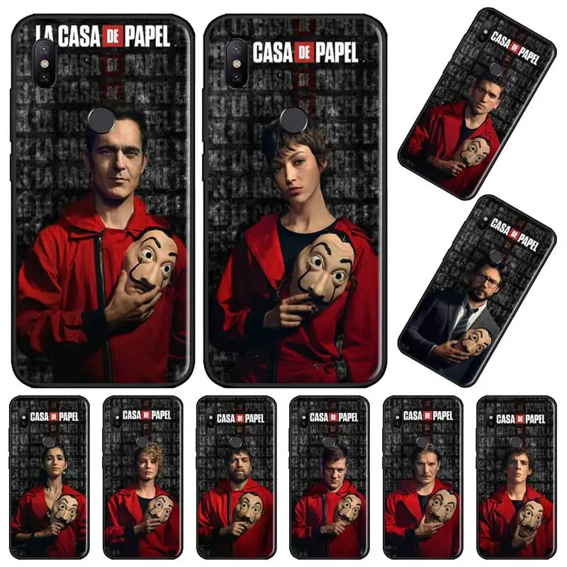 

Money Heist paper house spain tv Phone Case For Xiaomi Redmi Note 4 4x 5 6 7 8 pro S2 PLUS 6A PRO soft shell coque shell