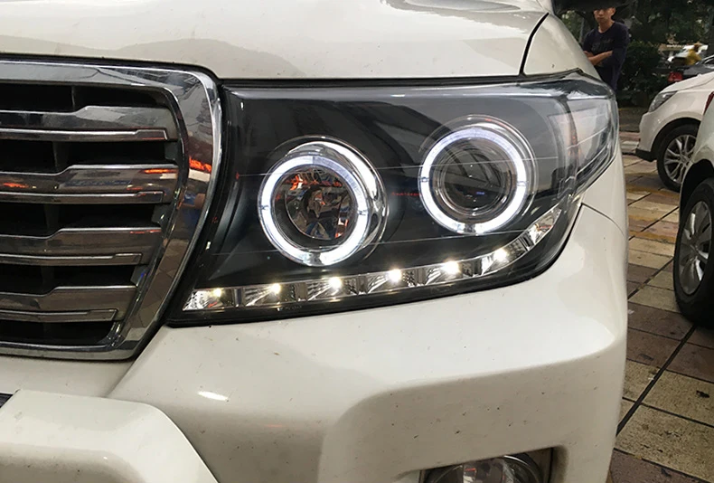Автомобильный Стайлинг светодиодный чехол для фар Toyota land cruiser фары 2009-2013 land cruiser фары двойной ксеноновые линзы