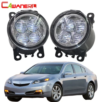 

Cawanerl 2 X Car Accessories H11 LED Lamp Fog Light Angel Eye Daytime Running Light DRL 12V For Acura TL 2012 2013 2014