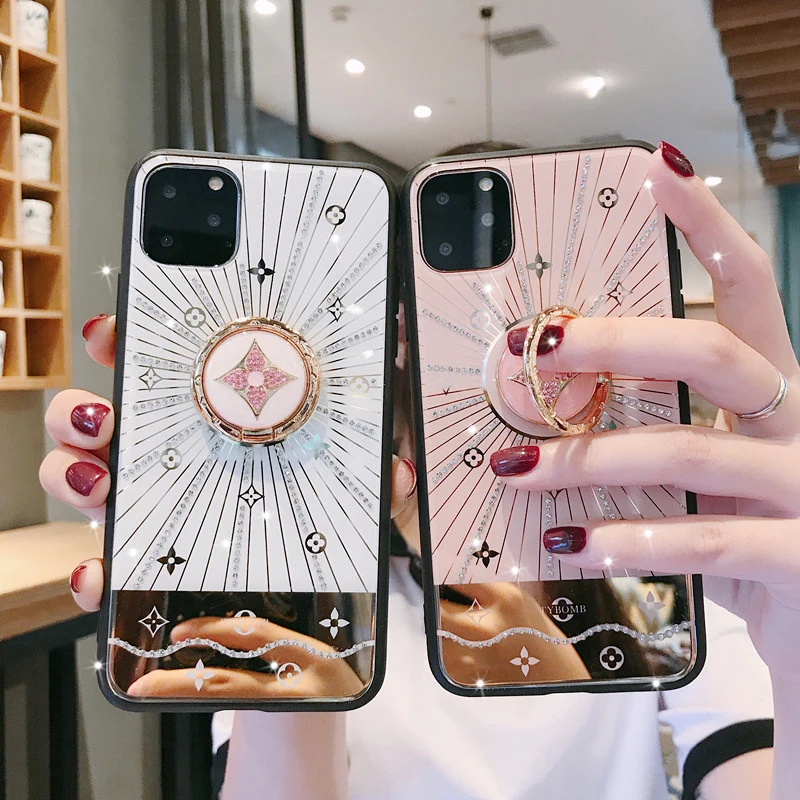 Чехол для телефона для iphone 11 Pro Max X XS XR, чехол с кольцом-держателем, задняя крышка для iphone 6, 6 S, 7, 8 Plus, для iphone