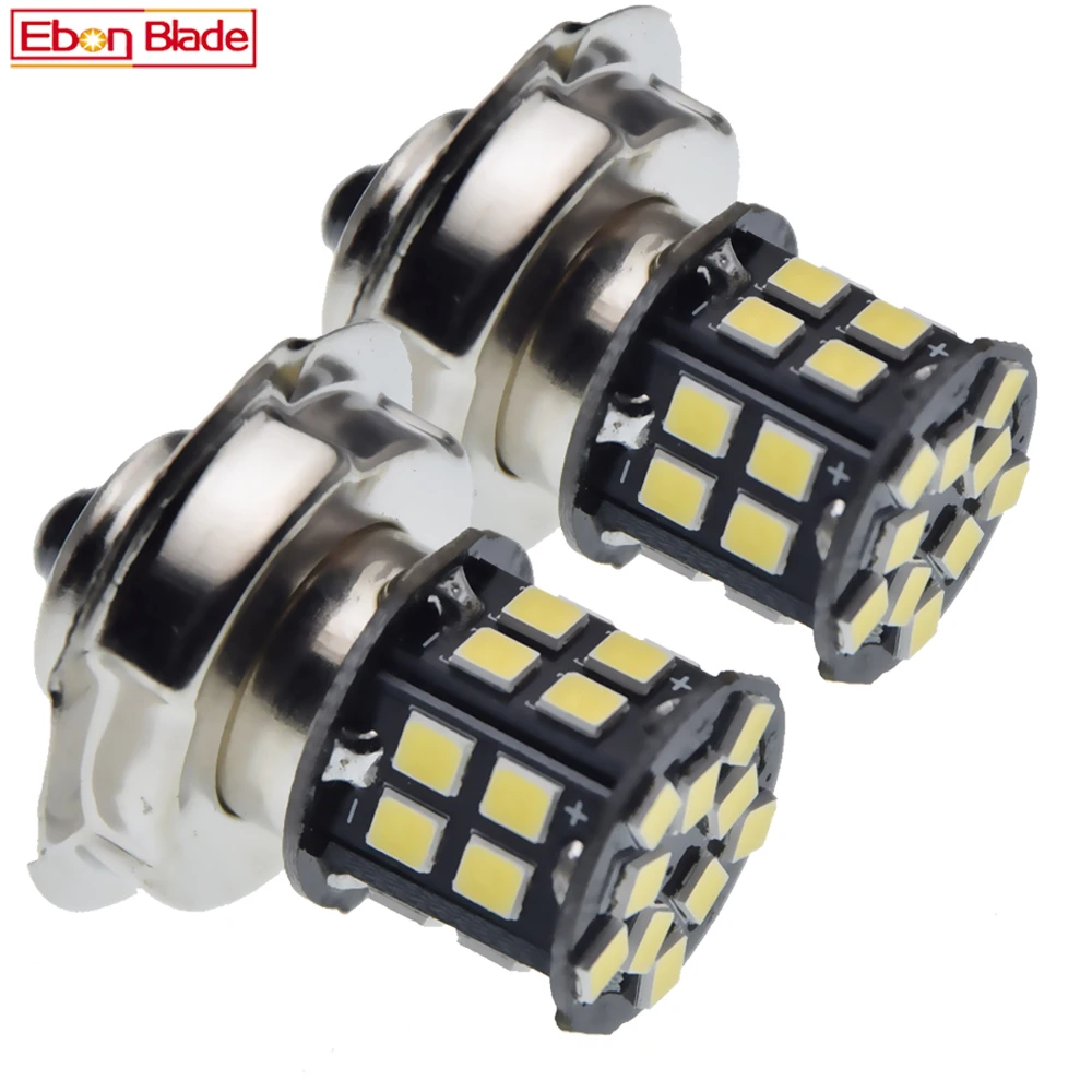 Faro LED Universal para motocicleta, luz blanca potente, para Moto, Scooter, ciclomotor, 4,2 W, 30SMD, 6V, 12V, 24V, 2 uds.