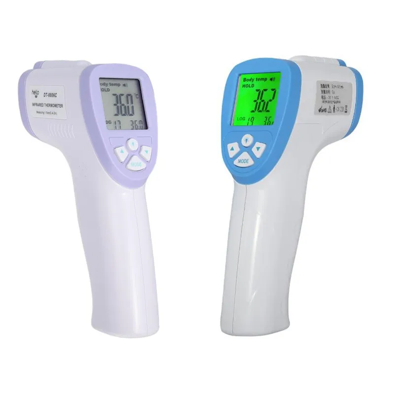 

Hot Sale Forehead Thermometer Non Contact Infrared Thermometer Body Temperature Fever Digital Measure Tool for Kid Adult 2 Color