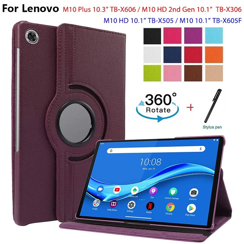 Для планшета Lenovo Tab M10 FHD 10 1 X306/X505 360 градусов вращающийся стенд чехол для Yoga плюс 3