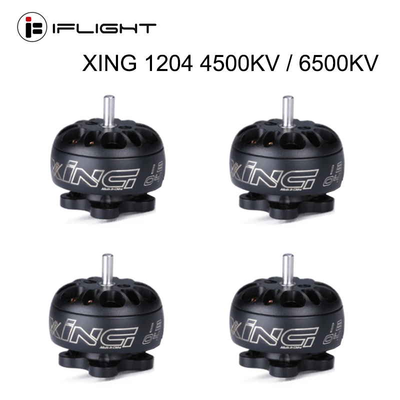 

IFlight XING 1204 4500KV / 6500KV Brushless Motor 2S-4S liop Battery Micro Motor for FPV whoop drone
