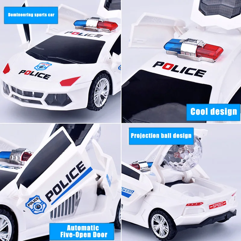 Car Automatic Deformation Model Toy Remote Control Sound Light Car Toy Kids Gift S7JN