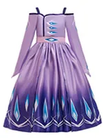 Платье Анны и Эльзы 2 для девочек, Снежная королева, Эльза, принцесса, Анна, Рождественский костюм для костюмированной вечеринки, комплект одежды на год, Vestidos