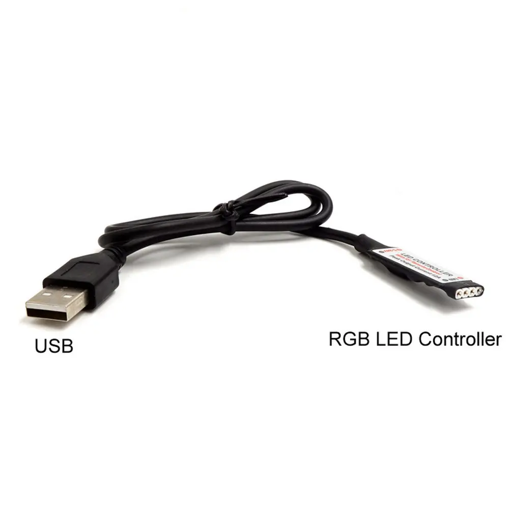 Dc 5 В Мини ИК 24 ключ Rgb пульт дистанционного управления для Rgb светодиодные ленты Usb 5 в 24 кнопки дистанционного управления с Usb кабелем