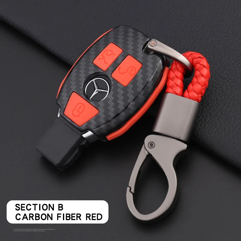 Подходит для Mercedes-Benz key case C200L car C-class S-class E-class glk300 female gla200 key case - Название цвета: Коричневый