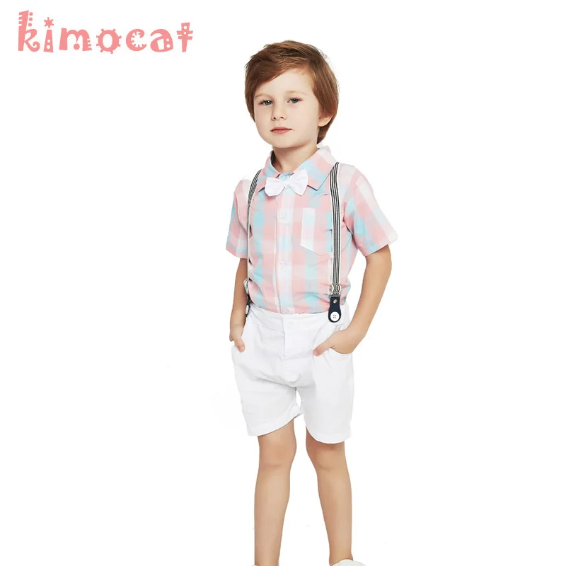 Tanie Kimocat Baby Boy letnie ubrania moda wysokiej jakości noworodka chłopiec odzież wesele dzieci ubrania dla dżentelmenów stroje