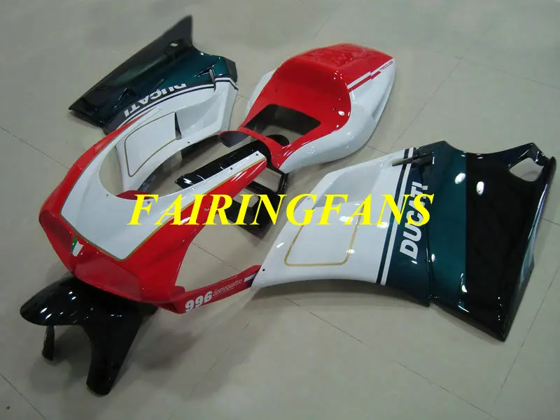 Материалы для инжекционного литья Кузов для поездок на мотоцикле DUCATI 748 916 03 04 05 поездок на мотоцикле ducati 996 998 2003 2004 2005 белый комплект синих обтекателей+ подарки DB12