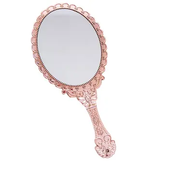

Creative Retro-Styled Handle Makeup Portable Mirror Makeup Dressing Table Mirror With Handle For Woman Travel