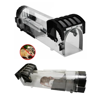 

1PCS Pest Control Mousetrap Reusable Plastic Bait Station Catch Live Rat Trap