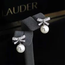 

925 Silver Pearl Beads Stud Earrings Setting Base Diy Jewelry Making Findings&Components