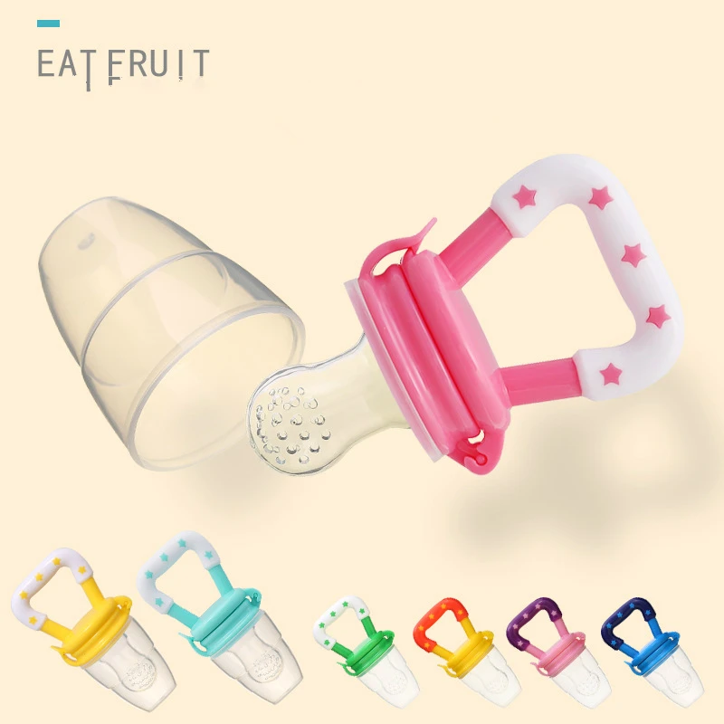 

Baby Feeding Tool Safe Silicoen Chew Nipple Baby Fresh Fruit and Vegetable Milk Nibbler Feeder for Baby Pacifier BPA Free