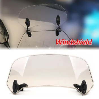 

Adjustable Windscreen Windshield Extension Spoiler Wind Deflector Lockable For KAWASAKI NINJA 250 300 400 650 Versys 650 1000