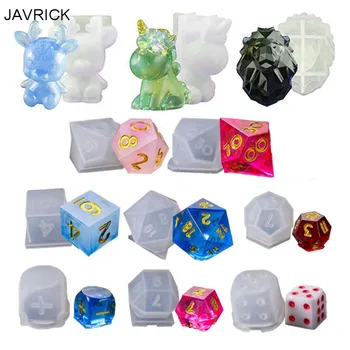 

3D silicone mold diy geometry stereo Shapes Dice Fillet Square Triangle Dice Mo