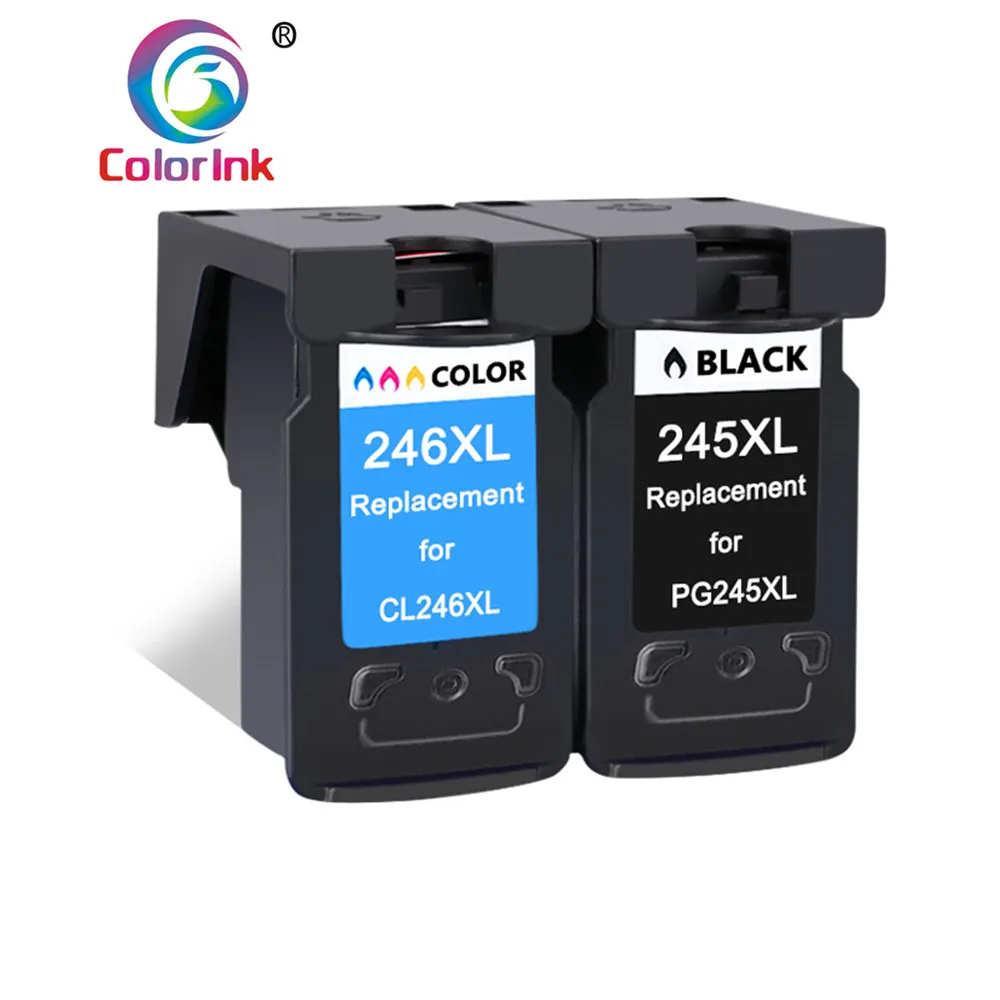 ColoInk 2 шт. в упаковке для Canon PG 245XL 245 XL 246XL чернильный картридж принтера тонер Pixma MG