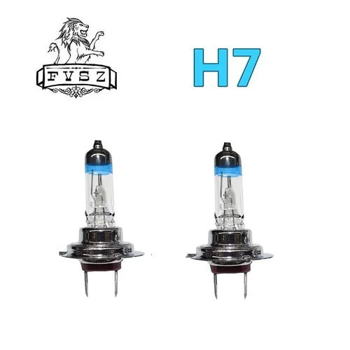 자동차 할로겐 헤드라이트 전구 안개등, 매우 밝은 따뜻한 흰색 석영 자동차 램프, H7 12V 55W 4300K, 2 개 3