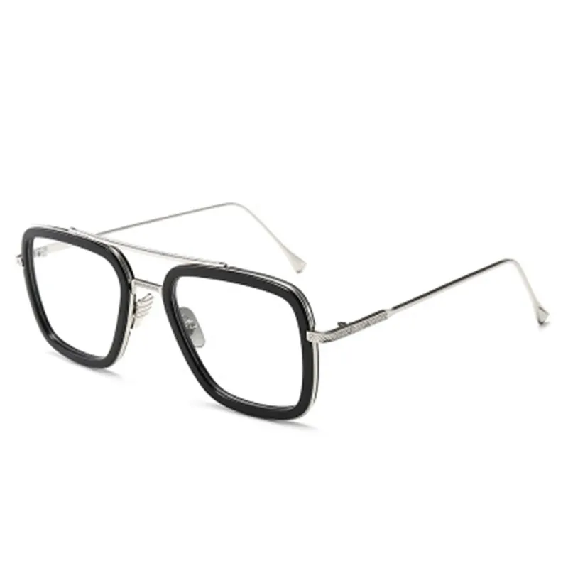 Iron Man Tony Stark Square Sunglasses for Men | Spiderman Edith Retro Glasses Robert Downey JR Tom Holland image 6