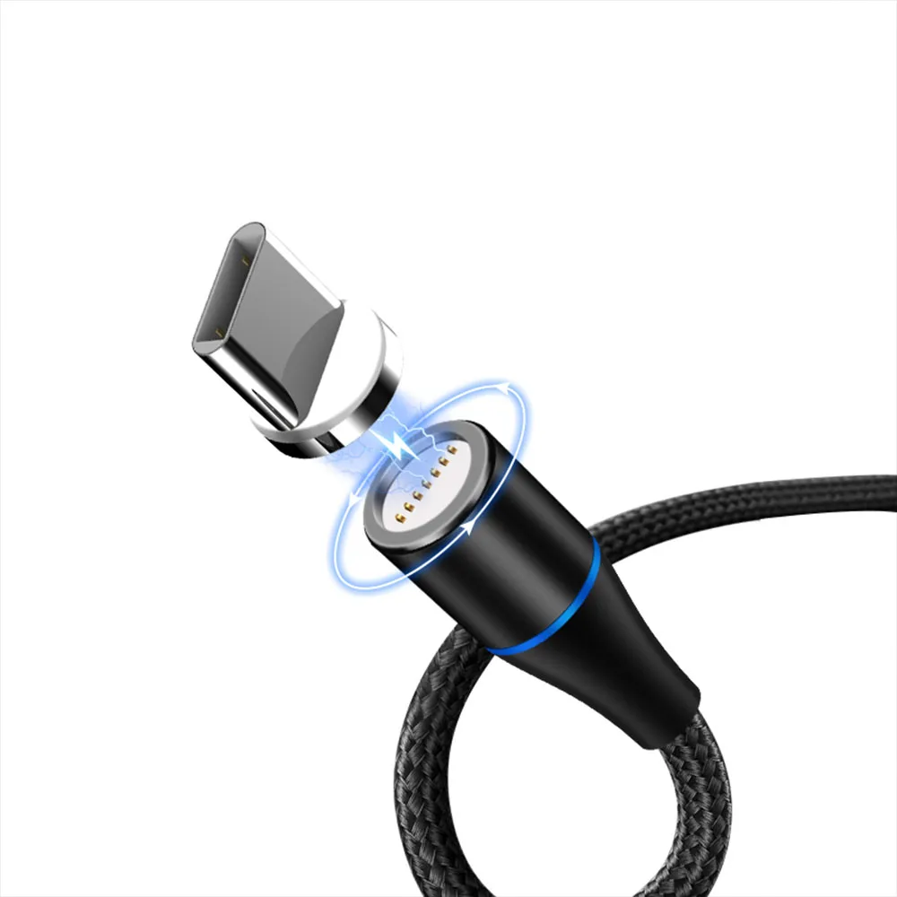 Type C Swalle Магнитный 3.0A Быстрая зарядка Micro usb type C Lightnign кабель для передачи данных провод для быстрой зарядки для iphone samsung Xiaomi huawei - Цвет: Type C