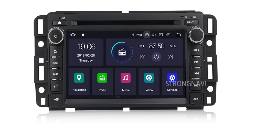 Excellent 4+64G IPS screen DSP 7Inch Android 9.0 Car Auto Radio For Chevrolet/Silverado/Tahoe/Monte GMC Yukon/Denali/Acadia  dvd GPS 32