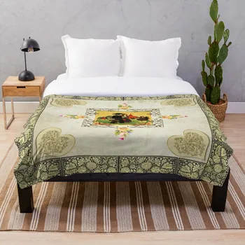 

Printed Throw Blanket Sherpa Fleece Soft Blanket Flannel Rug Home Decoration For Bed Drop Shipping Collage Vintage