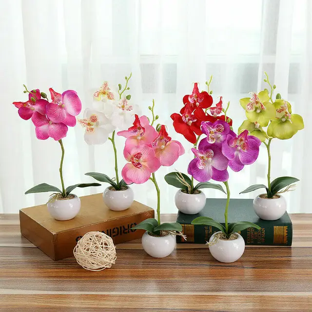 Artificial Butterfly Orchid Bouquet Set With 16 Heads For Home Magnolia  Home Decor, Weddings, Bridal Rooms, And Christmas From Caocaofang, $56.94