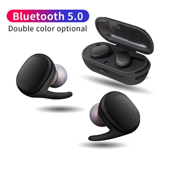 

KAPCICE Capsule TWS Wireless Earbuds V5.0 Bluetooth Earphone Headset Deep Bass Stereo Sound Sport Earphone For phone