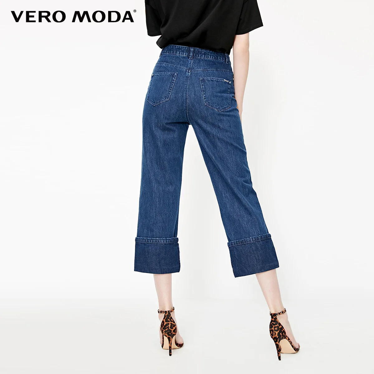 Vero Moda женские джинсы с широкими штанинами из хлопка | 31926I538