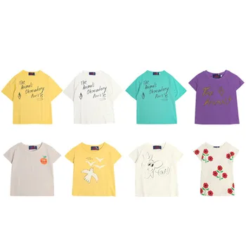 

Pre-sale Kids T-shirt TAO-2020-SS Baby Boys T Shirt Cotton Tops Tee Toddler Girls Full Print Flowers Shirts Chort Sleeve Clothes