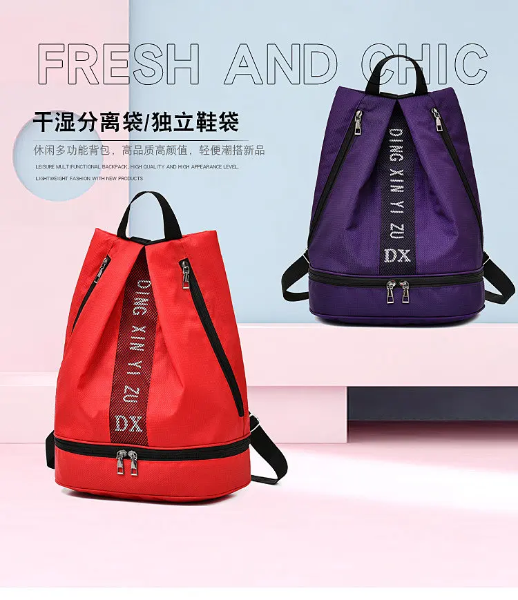 Backpacks Bag-backpack Fabric Waterproof Black Female For Women Girl Solid Casual Soft Handle Zhuo Shoe Pocket Below 20 Litre