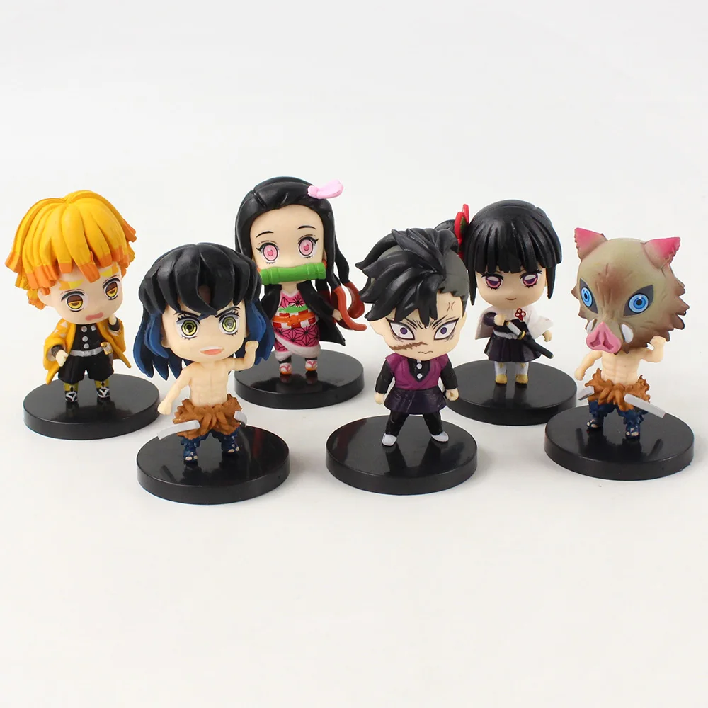 Demon Slayer Anime Figure Model Toys Manga Kimetsu No Yaiba Onigiri Kamado  Tanjirou Nezuko Action Figures Zenitsu Inosuke Dolls - Action Figures -  AliExpress