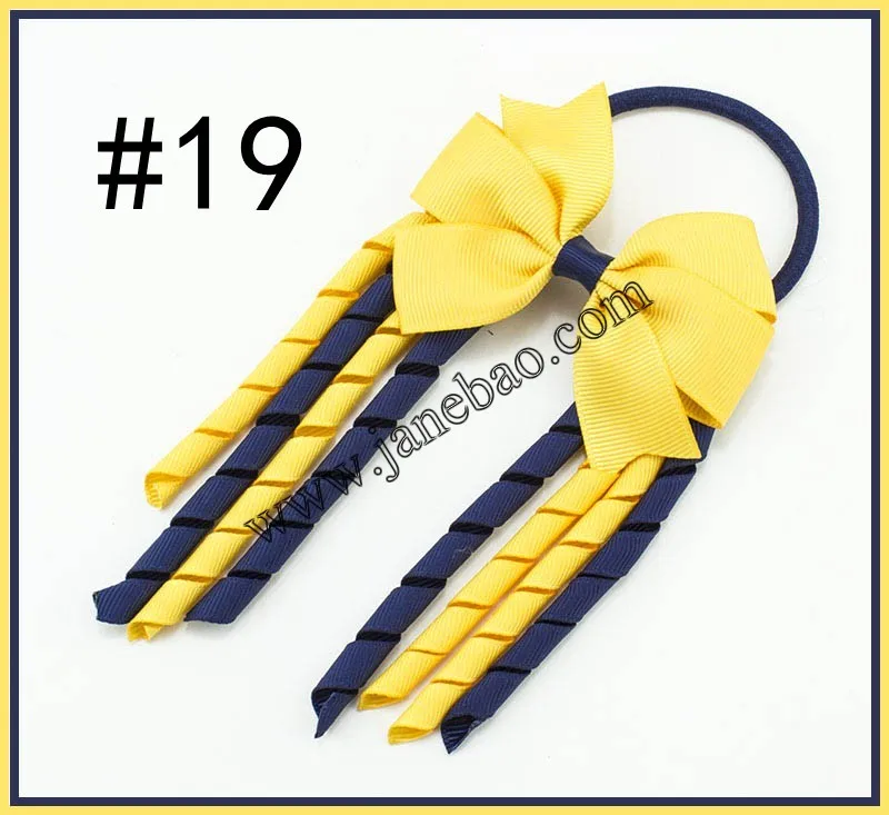 50 шт. 3,5 ''X 6'' funky Korker банты для волос Красочные Korkers pinwheel Korker радужные Бантики